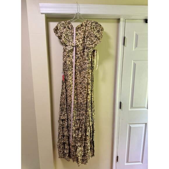 Mac Duggal Womens Floral Ruffled Special Occasion Evening Dress Gown 70114 - Picture 5 of 9